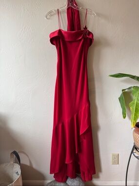 Elegant Red spaghetti strap Evening Dress. Vintage, size 10